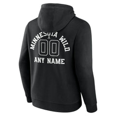 NHL Minnesota Wild Personalized Name & Number Monochrome Pullover Hoodie