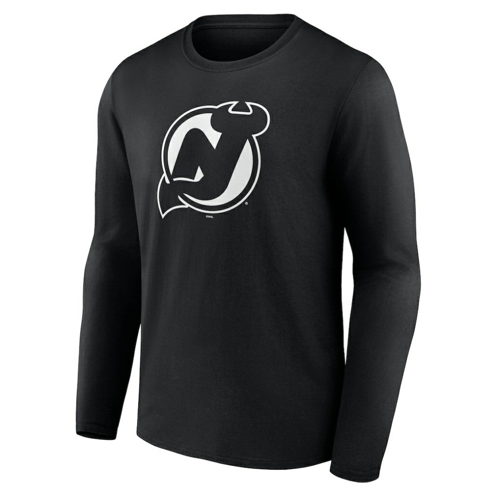 NHL New Jersey Devils Personalized Name & Number Monochrome Long Sleeve T-Shirt