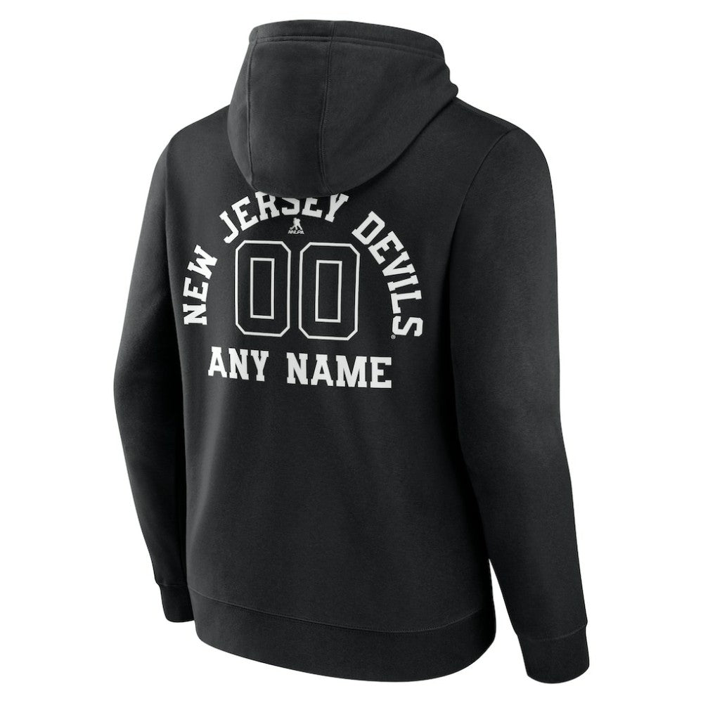 NHL New Jersey Devils Personalized Name & Number Monochrome Pullover Hoodie