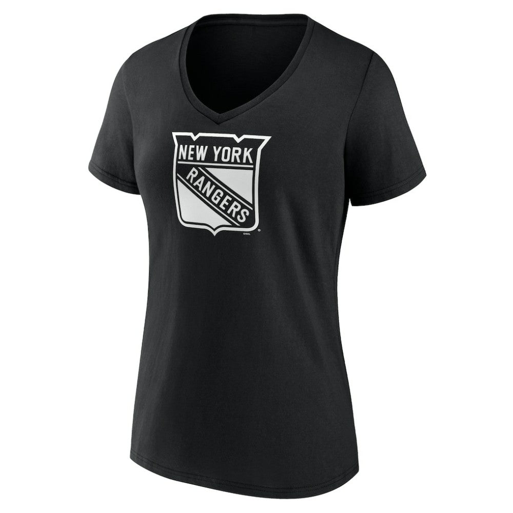 NHL New York Rangers Women's Personalized Name & Number Monochrome V-Neck T-Shirt