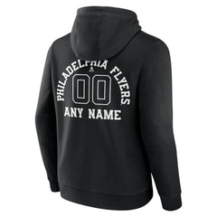 NHL Philadelphia Flyers Personalized Name & Number Monochrome Pullover Hoodie