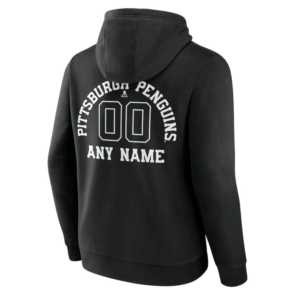 NHL Pittsburgh Penguins Personalized Name & Number Monochrome Pullover Hoodie