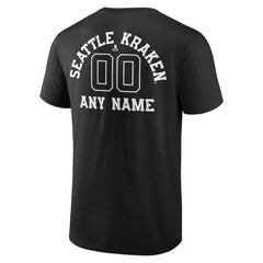 NHL Seattle Kraken Personalized Name & Number Monochrome T-Shirt