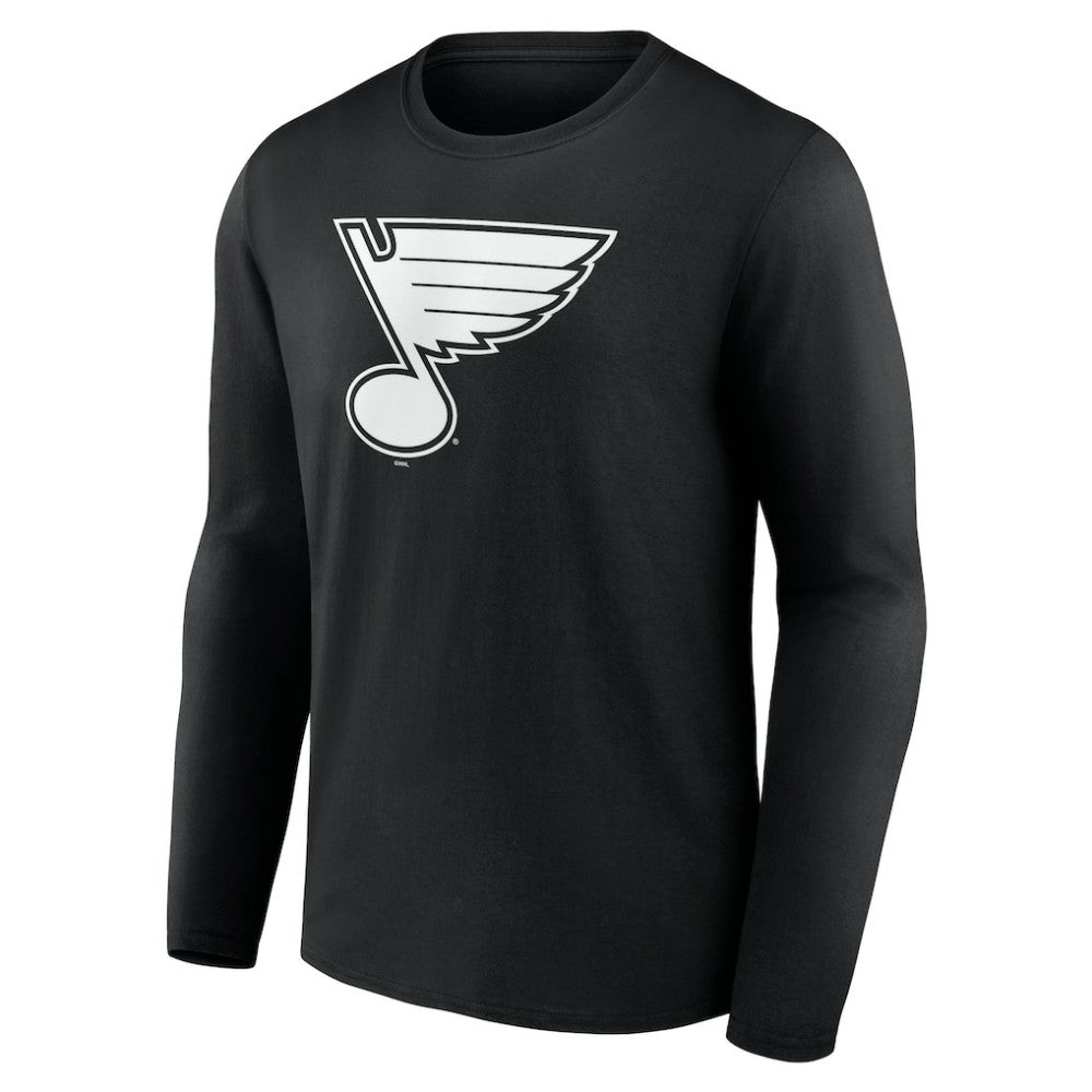NHL St. Louis Blues Personalized Name & Number Monochrome Long Sleeve T-Shirt