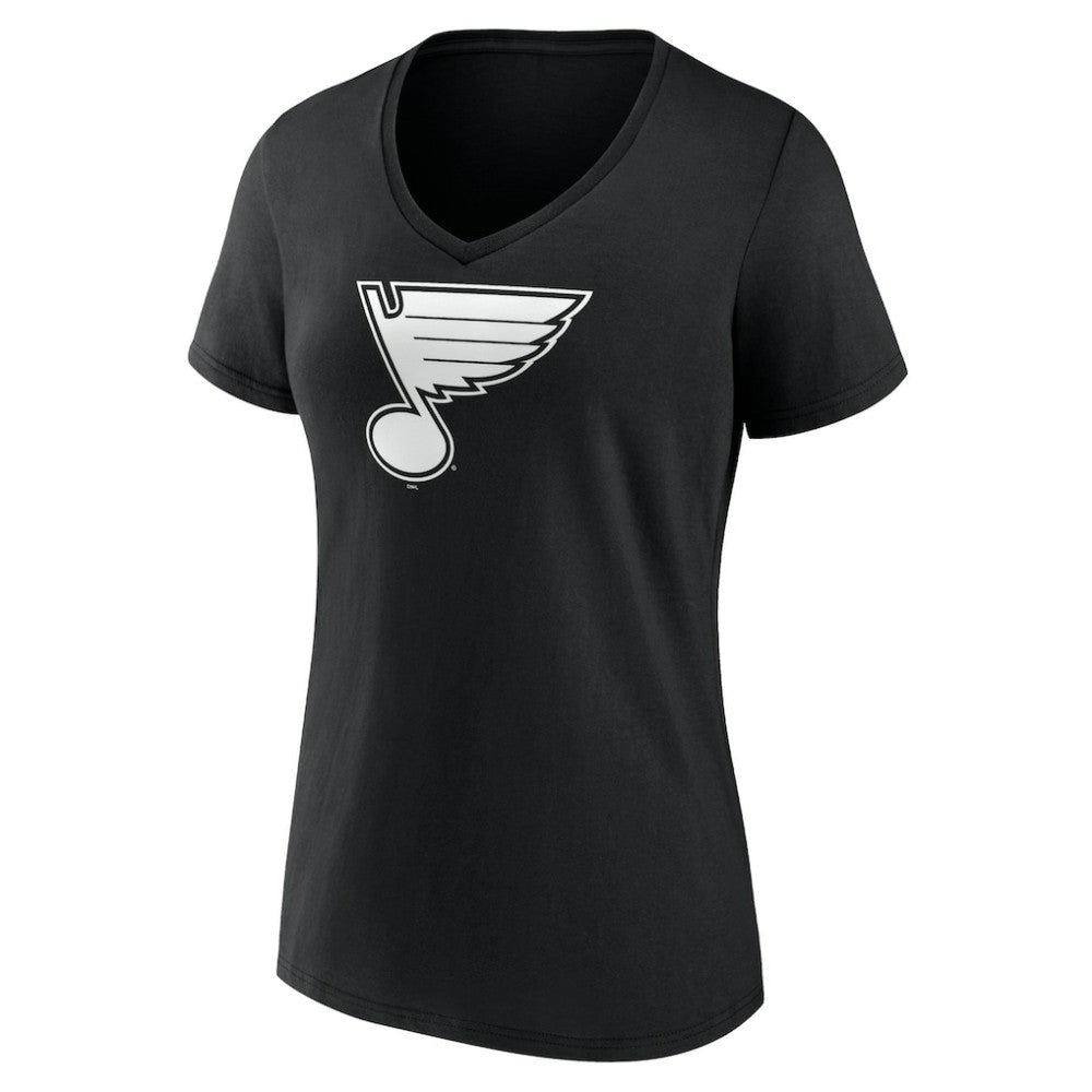 NHL St. Louis Blues Women's Personalized Name & Number Monochrome V-Neck T-Shirt