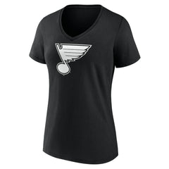 NHL St. Louis Blues Women's Personalized Name & Number Monochrome V-Neck T-Shirt