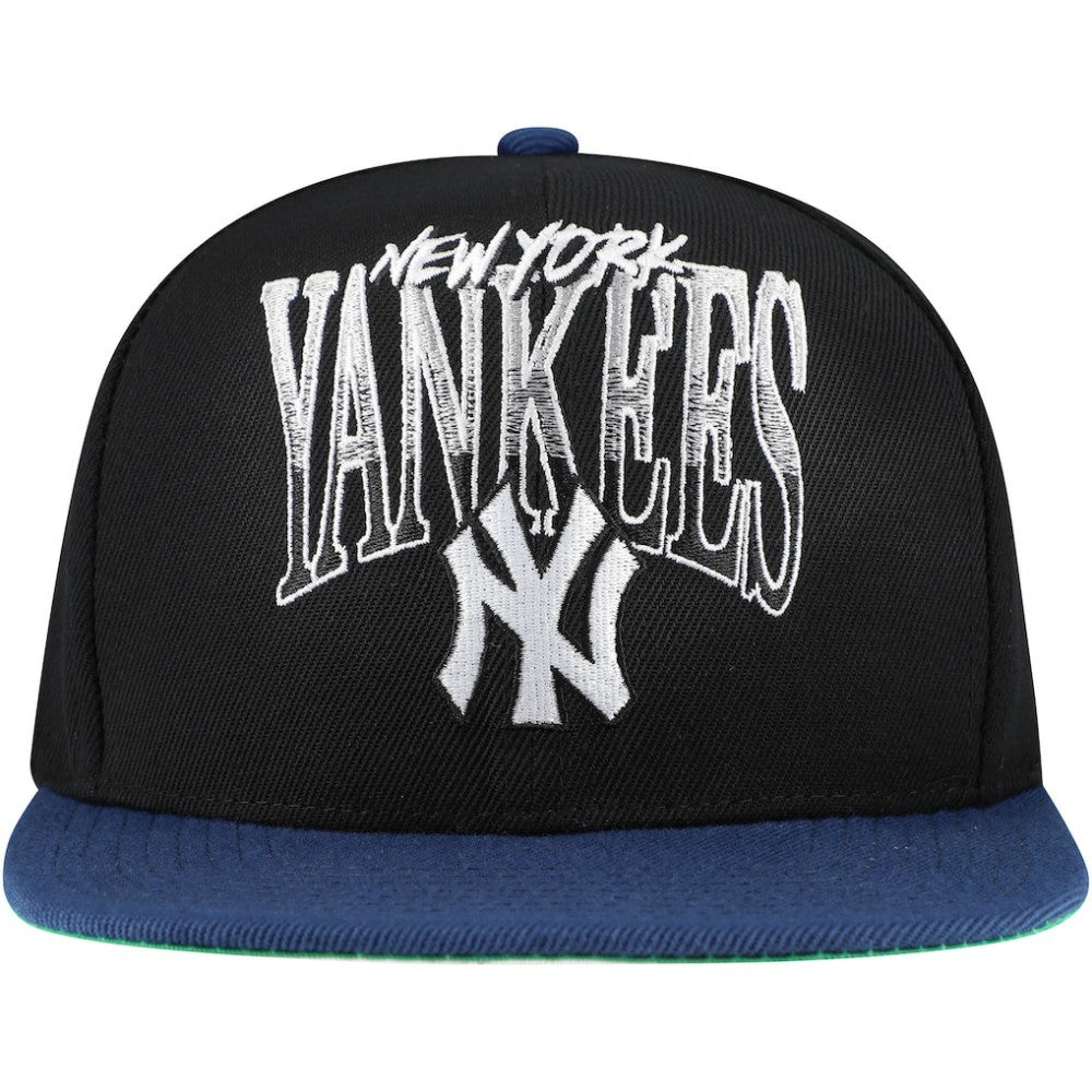Black New York Yankees Mitchell & Ness Rise Up Snapback Hat