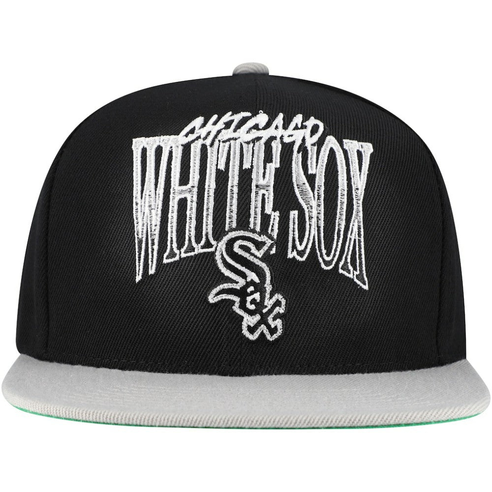 Black Chicago White Sox Mitchell & Ness Rise Up Snapback Hat