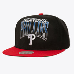 Black Philadelphia Phillies Mitchell & Ness Rise Up Snapback Hat