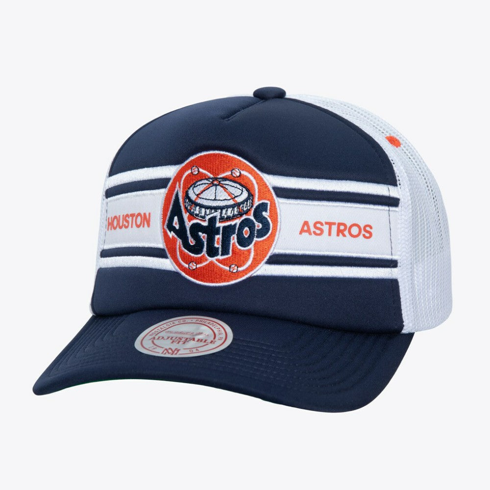 Navy Houston Astros Sideline Trucker Adjustable Hat