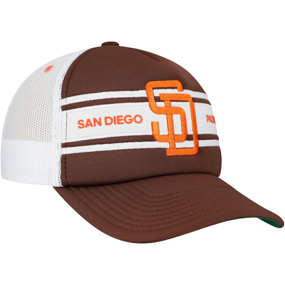 Brown San Diego Padres Sideline Trucker Adjustable Hat