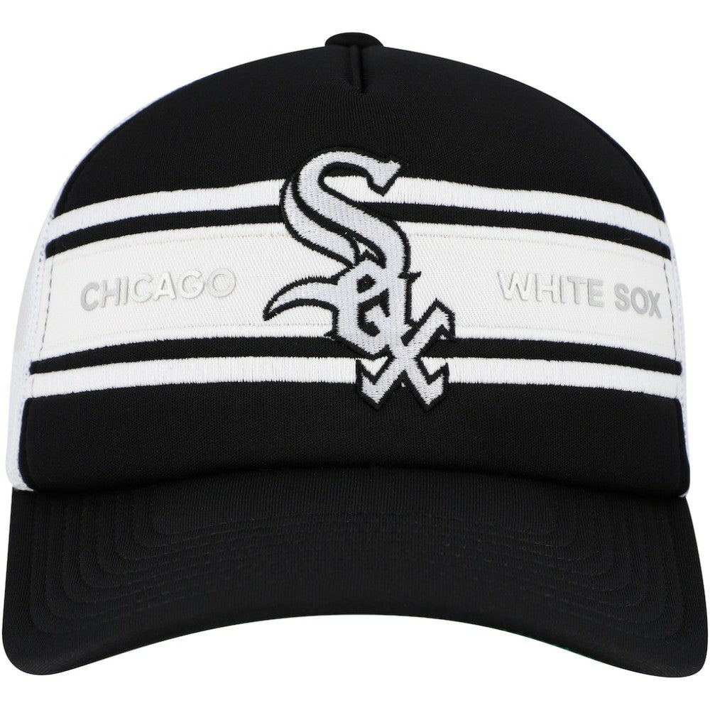 Black Chicago White Sox Sideline Trucker Adjustable Hat