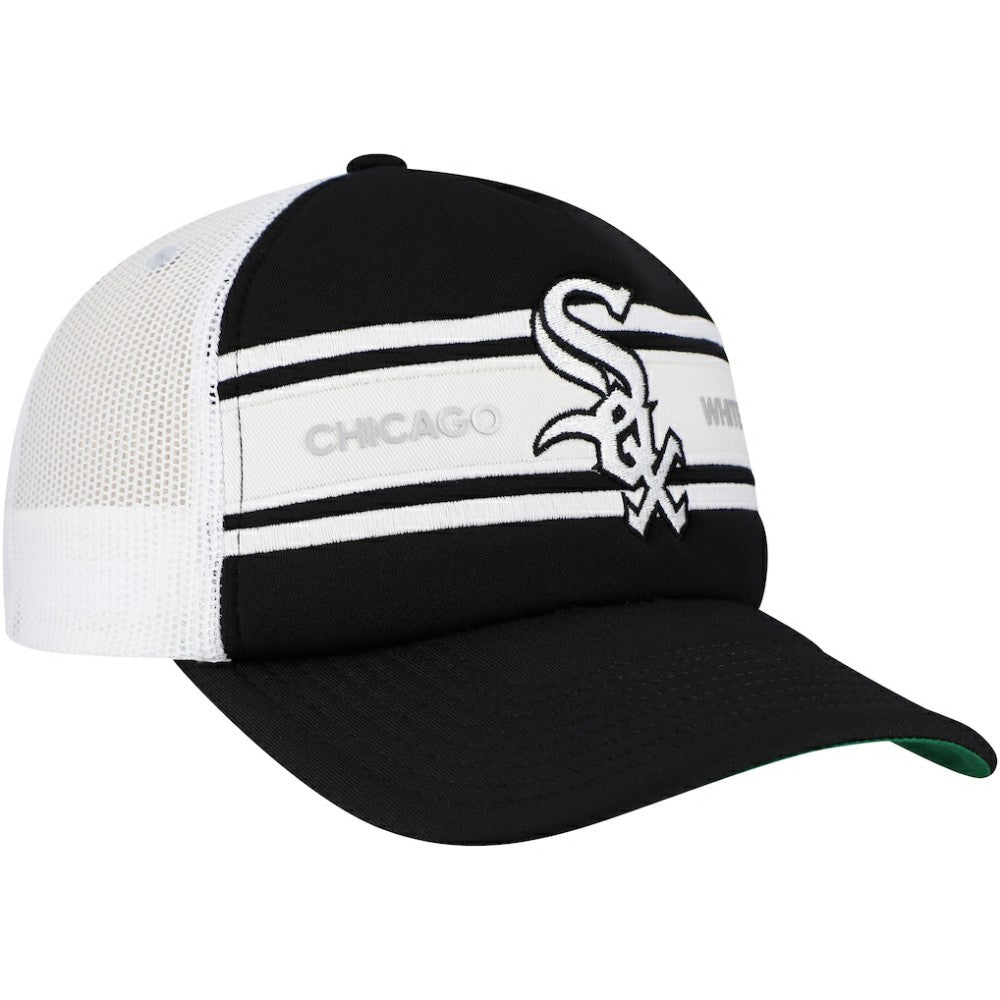 Black Chicago White Sox Sideline Trucker Adjustable Hat