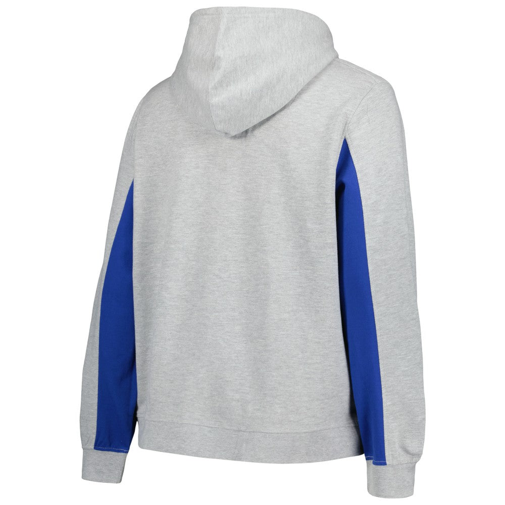 Heather Gray Los Angeles Dodgers Profile Women's Plus Size Pullover Jersey Hoodie