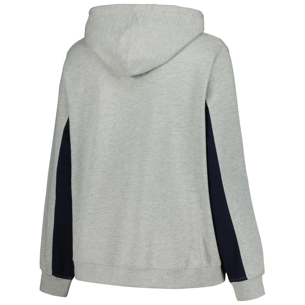 Heather Gray Milwaukee Brewers Profile Women's Plus Size Pullover Jersey Hoodie