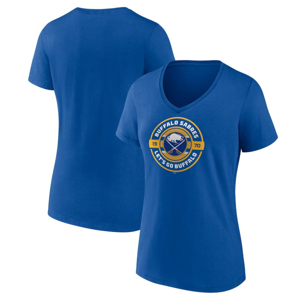 NHL Buffalo Sabres Women's Native V-Neck T-Shirt