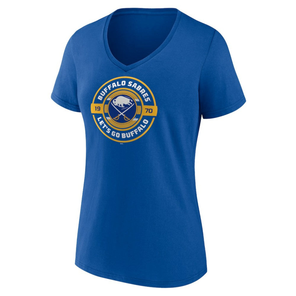 NHL Buffalo Sabres Women's Native V-Neck T-Shirt