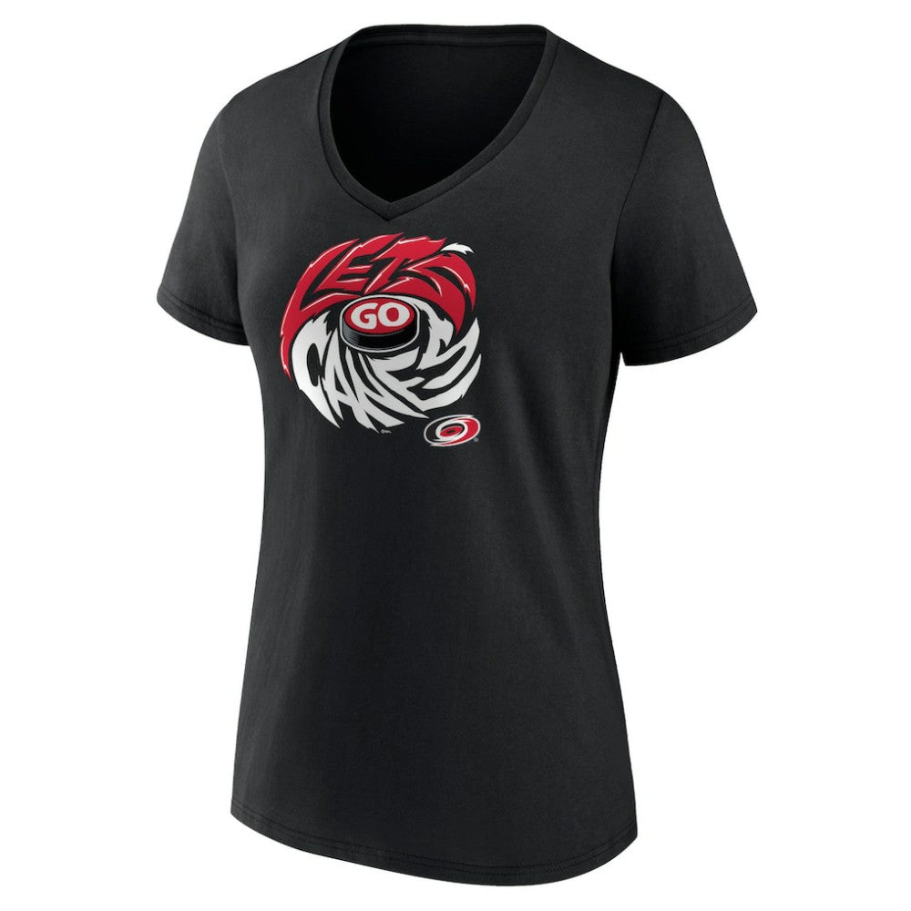NHL Carolina Hurricanes Women's Native V-Neck T-Shirt