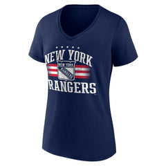NHL New York Rangers Women's Americana Team V-Neck T-Shirt