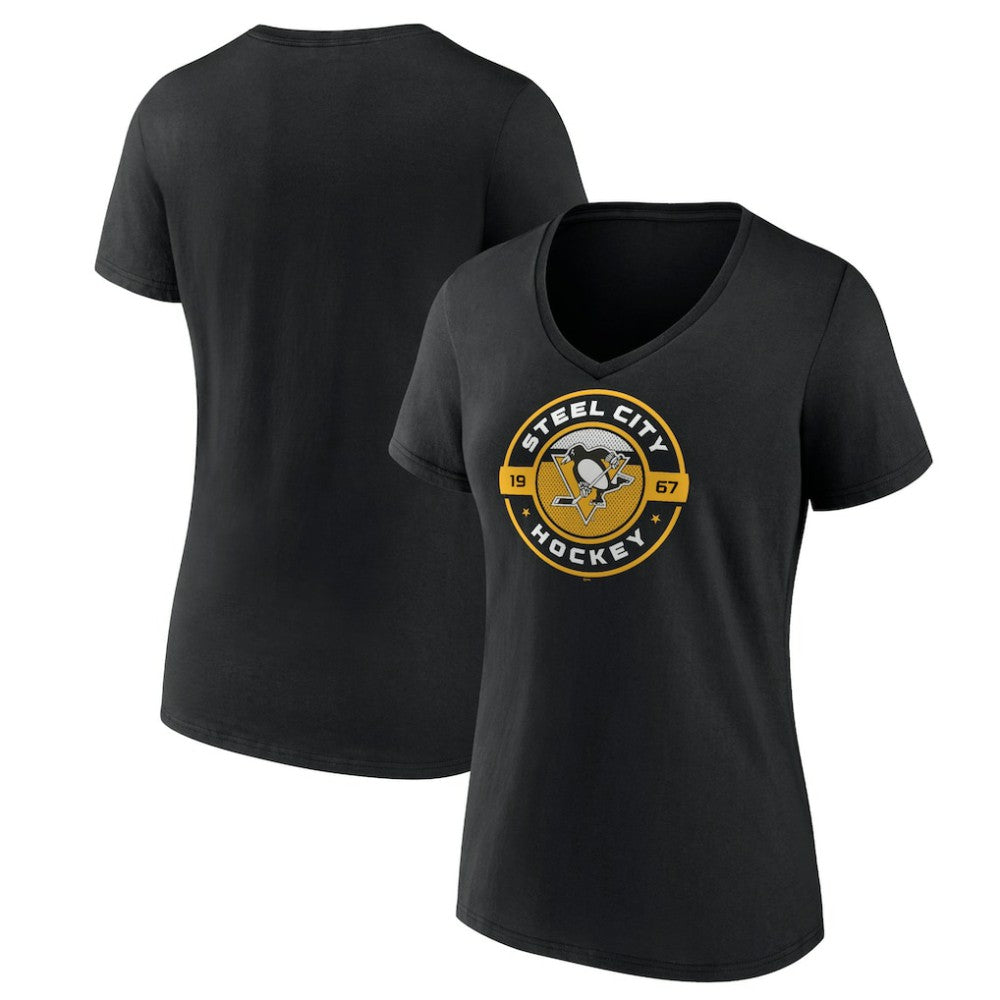 NHL Pittsburgh Penguins Women's Native V-Neck T-Shirt