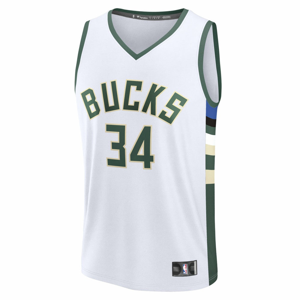Fanatics Giannis Antetokounmpo Milwaukee Bucks Youth Fast Break Replica Player Jersey