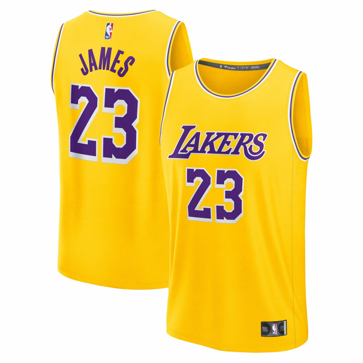 Fanatics LeBron James Los Angeles Lakers Youth Fast Break Replica Player Jersey