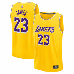 Fanatics LeBron James Los Angeles Lakers Youth Fast Break Replica Player Jersey