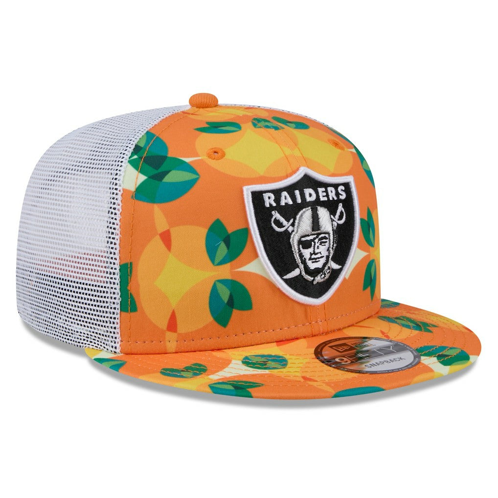 Citrus 9FIFTY Trucker Snapback Hat - Las Vegas Raiders Hats