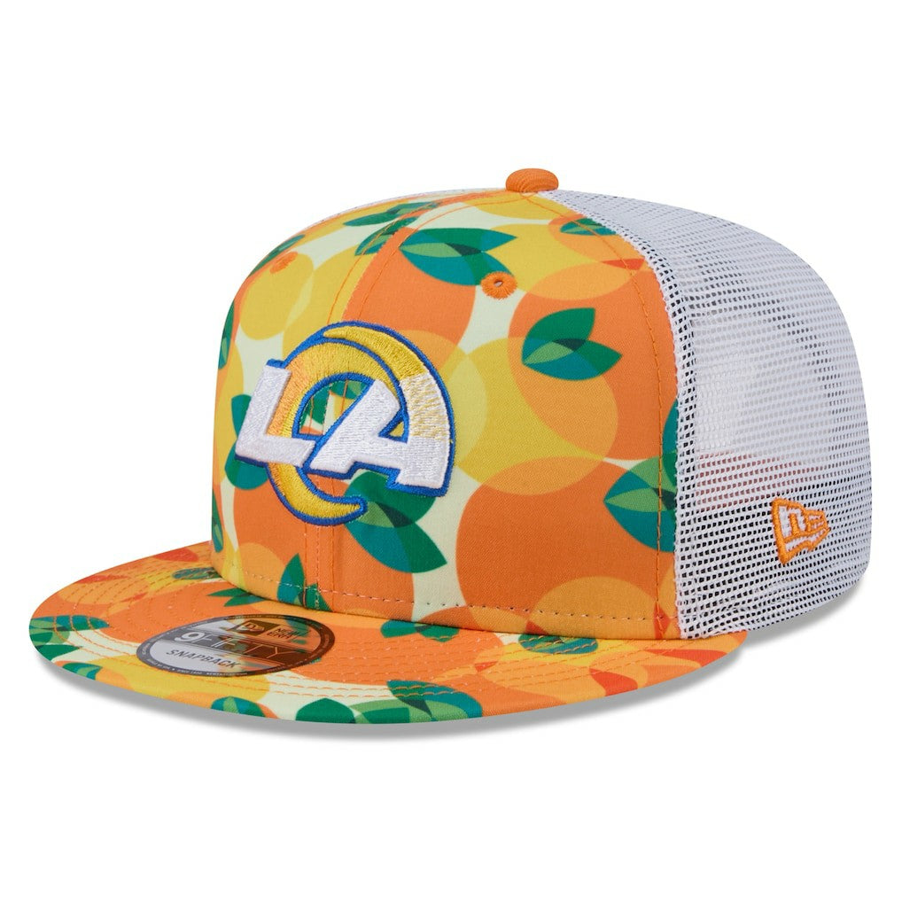 Citrus 9FIFTY Trucker Snapback Hat - Los Angeles Rams Hats