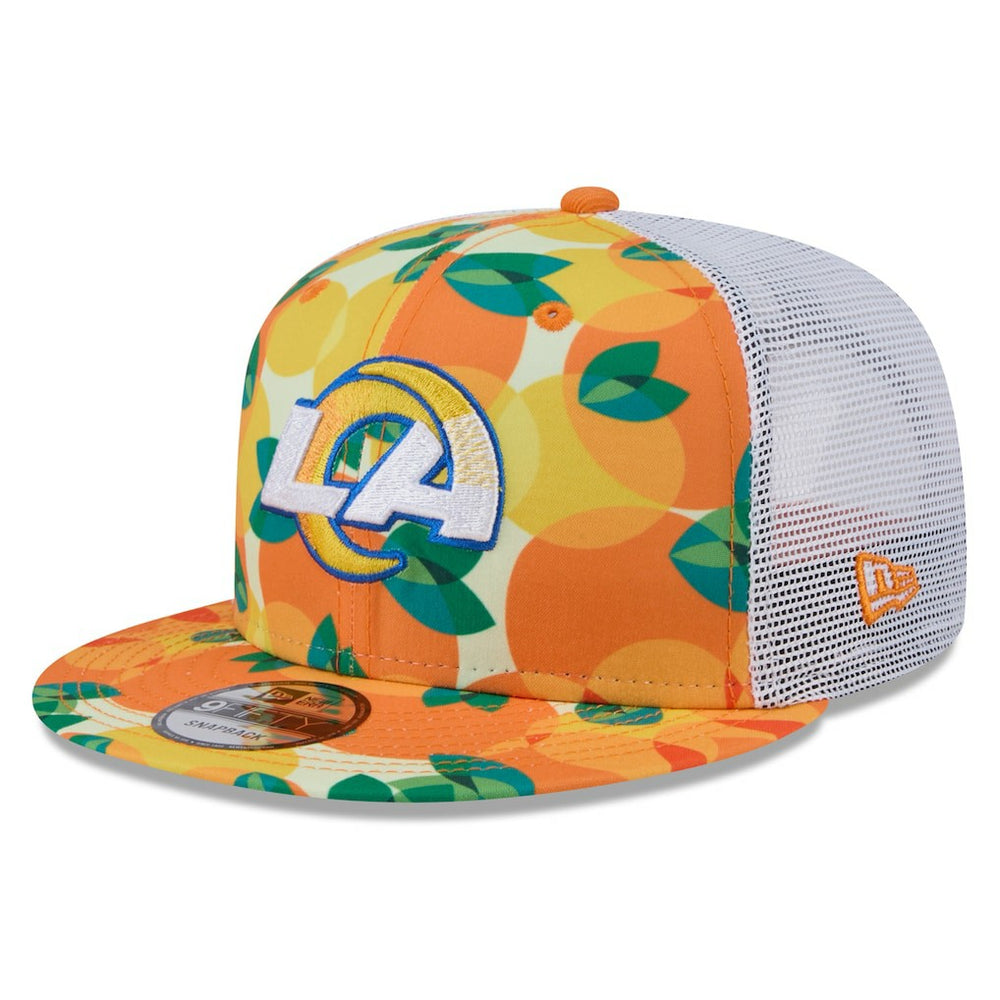 Citrus 9FIFTY Trucker Snapback Hat - Los Angeles Rams Hats
