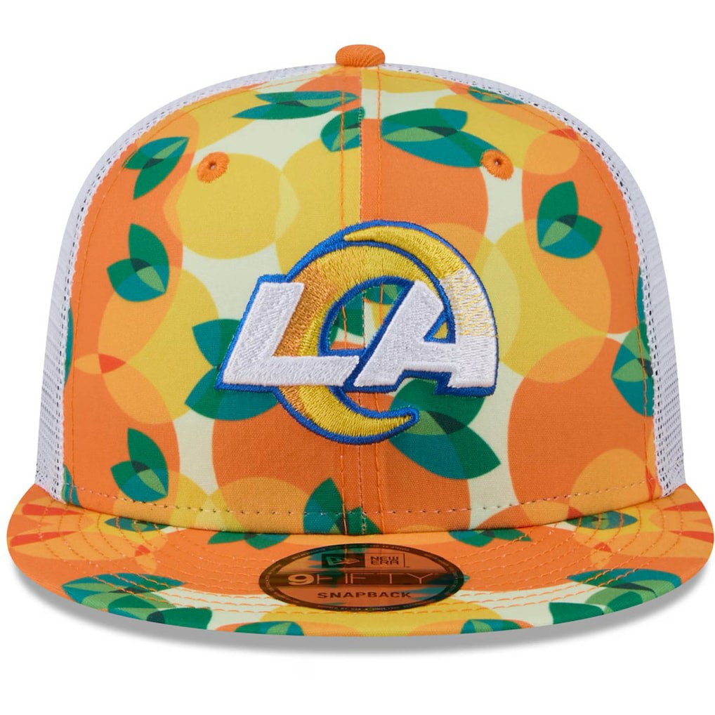 Citrus 9FIFTY Trucker Snapback Hat - Los Angeles Rams Hats