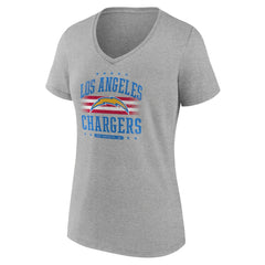 Women's Americana Team V-Neck T-Shirt - Los Angeles Chargers T-shirts
