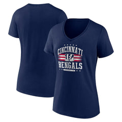 Women's Americana Team V-Neck T-Shirt - Cincinnati Bengals T-shirts