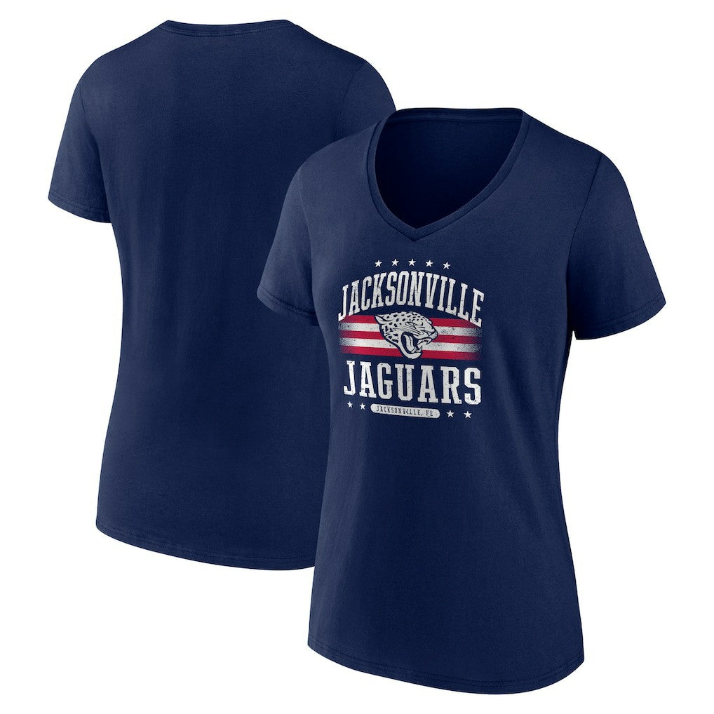 Women's Americana Team V-Neck T-Shirt - Jacksonville Jaguars T-shirts
