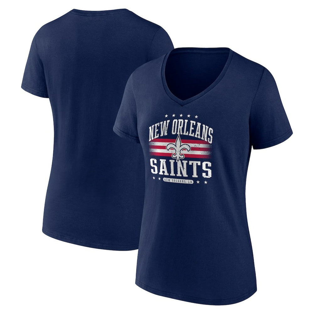 Women's Americana Team V-Neck T-Shirt - New Orleans Saints T-shirts