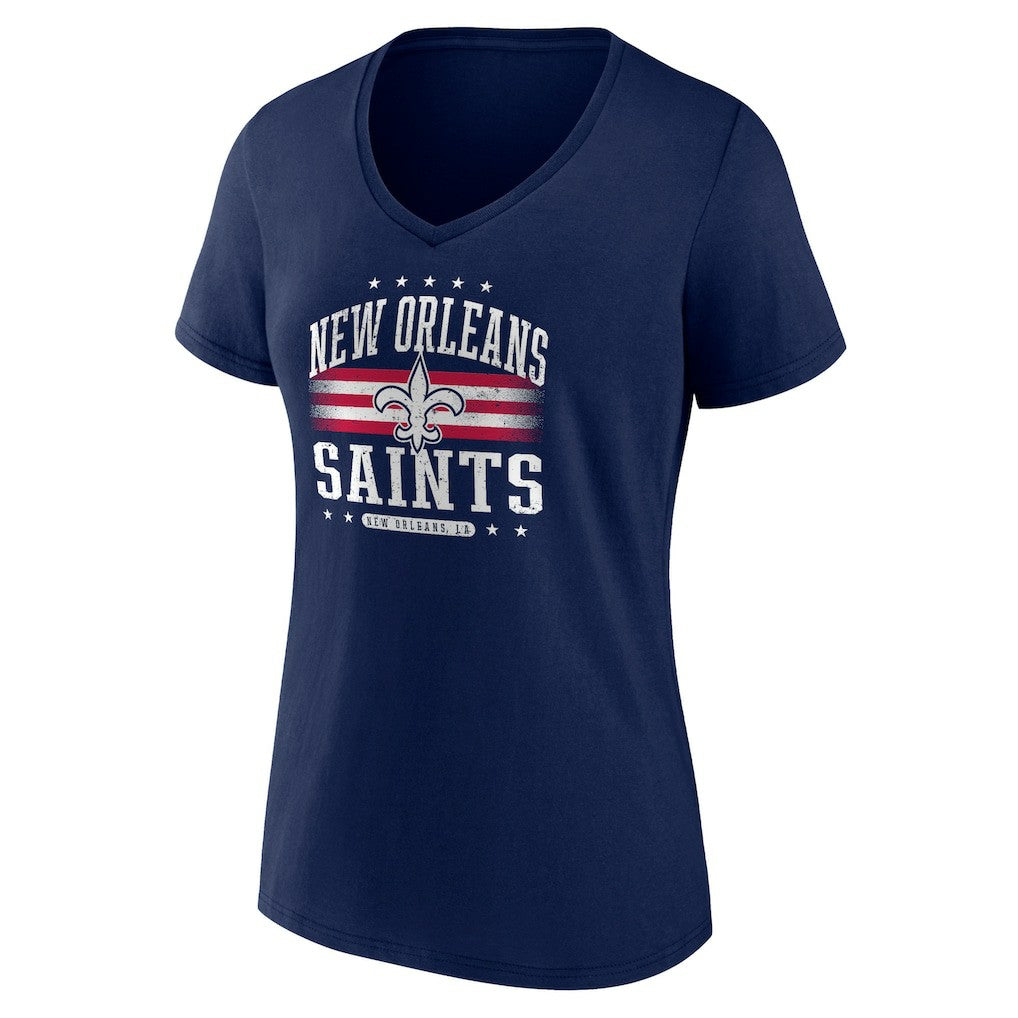Women's Americana Team V-Neck T-Shirt - New Orleans Saints T-shirts