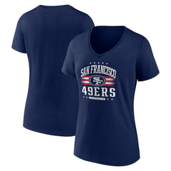 Women's Americana Team V-Neck T-Shirt - San Francisco 49ers T-shirts