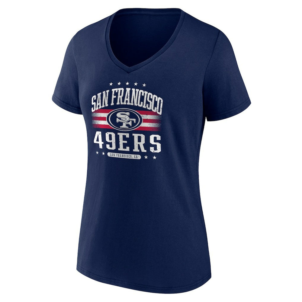Women's Americana Team V-Neck T-Shirt - San Francisco 49ers T-shirts
