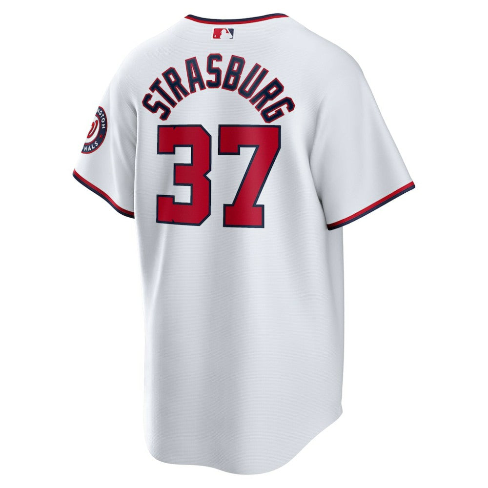 White Stephen Strasburg Washington Nationals Nike Home Replica Jersey