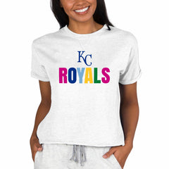 Oatmeal Kansas City Royals Concepts Sport Women's Mainstream Terry Sweatshirt
