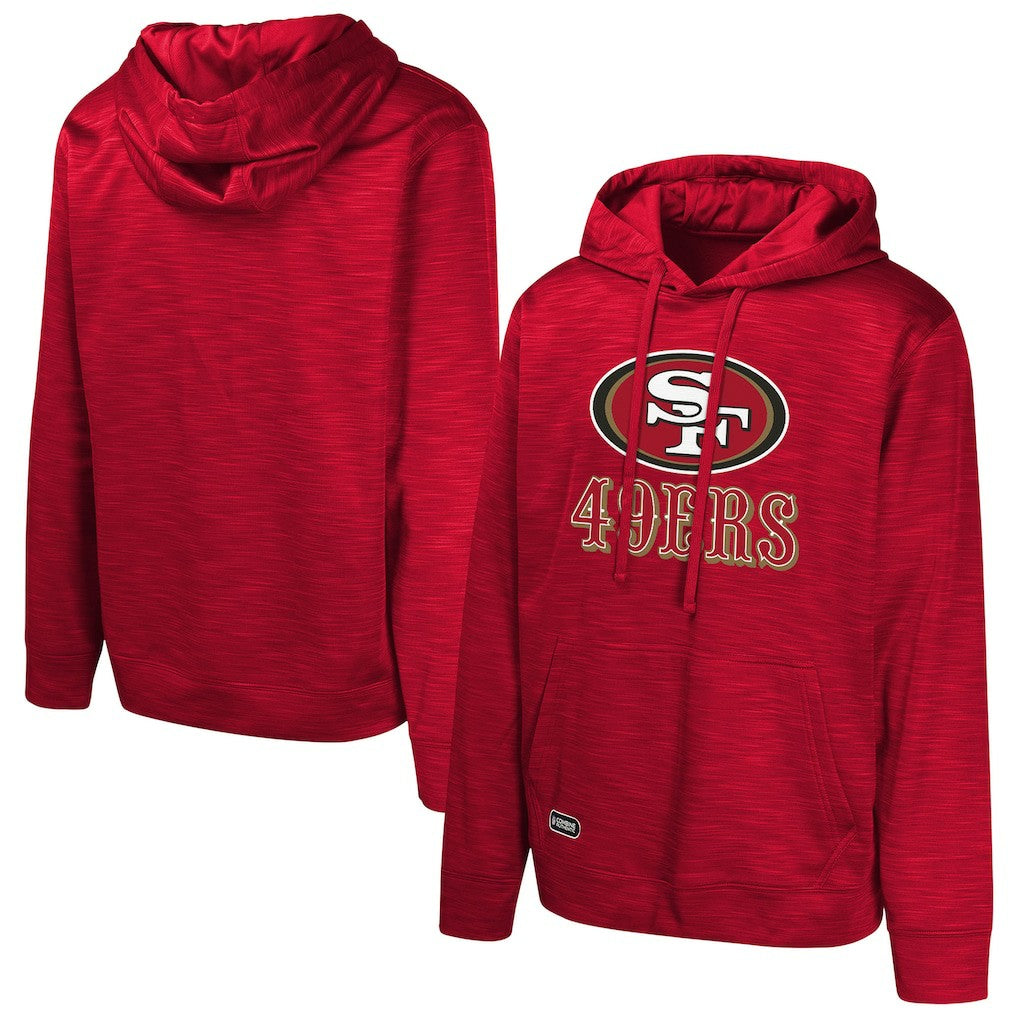 Streak Fleece Pullover Hoodie - San Francisco 49ers Hoodies