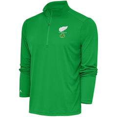 NHL Detroit Red Wings Antigua Shamrock Tribute Quarter-Zip Pullover Top