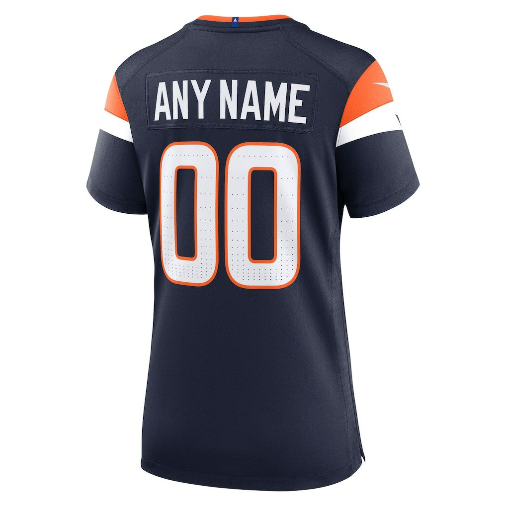 Women's Alternate Mile High Collection Custom Game Jersey - Denver Broncos Jerseys