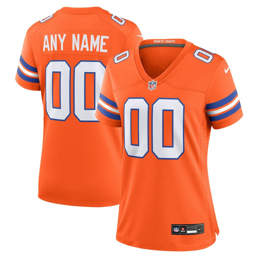 Women's Mile High Collection 1977 Throwback Custom Game Jersey - Denver Broncos Jerseys
