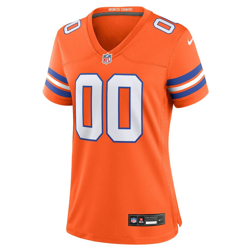 Women's Mile High Collection 1977 Throwback Custom Game Jersey - Denver Broncos Jerseys