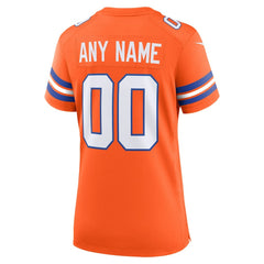Women's Mile High Collection 1977 Throwback Custom Game Jersey - Denver Broncos Jerseys