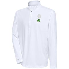 Boston Celtics Antigua Shamrock Tribute Quarter-Zip Pullover Top
