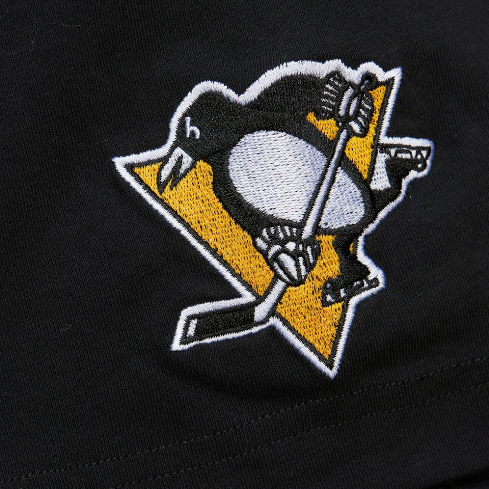 NHL Mario Lemieux Pittsburgh Penguins Mitchell & Ness Premium Nickname Vintage Logo T-Shirt