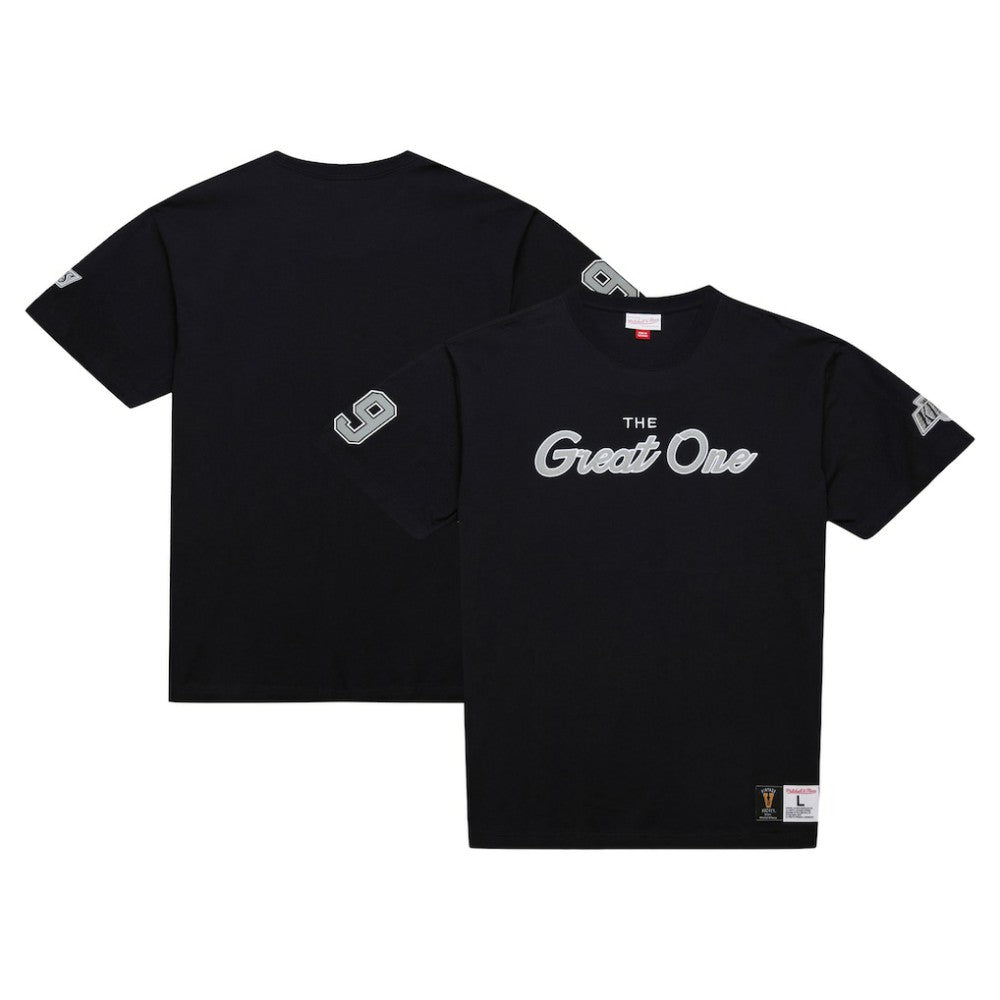 NHL Wayne Gretzky Los Angeles Kings Mitchell & Ness Premium Nickname Vintage Logo T-Shirt