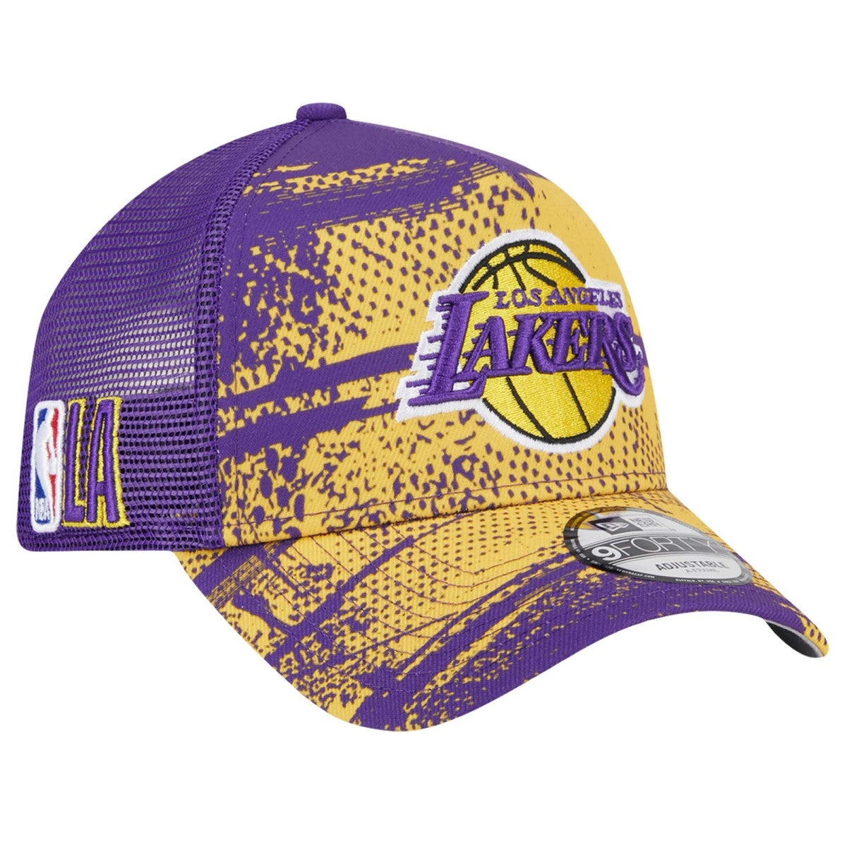 New Era Los Angeles Lakers Tip Off A-Frame Trucker 9FORTY Adjustable Hat